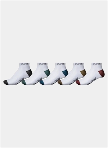 Globe Ingles Ankle 5 Pack Strømpe